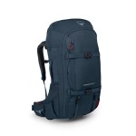 Osprey Farpoint Trek 55L Mens Travel Backpack, Muted Space Blue, One Size