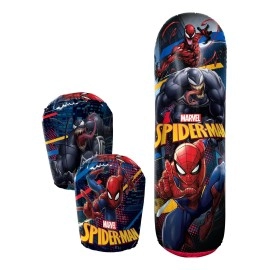Hedstrom Spiderman Bop Bag Inflatable Punching Bag & Gloves Set, 36 Inch, (56-82274)