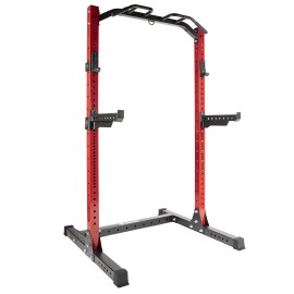 Signature Fitness Unisex Adult A Stand, Easy Open Pacakge Squat Stand, Red, With Optional Smith Machine Or Half Rack Conversion Kits Us