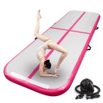 Fbsport Inflatable Air Gymnastics Mat Training Mats 48 Inches Thickness Gymnastics Tracks For Home Usetrainingcheerleadingyogawater With Pump