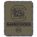 Northwest The Company Ncaa South Carolina Fighting Gamecocks Woven Jacquard Throw Blanket, 46