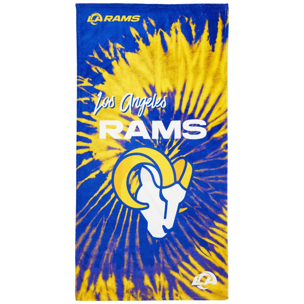 Northwest Nfl Los Angeles Rams Unisex-Adult Beach Towel, 30 X 60, Psychedelic