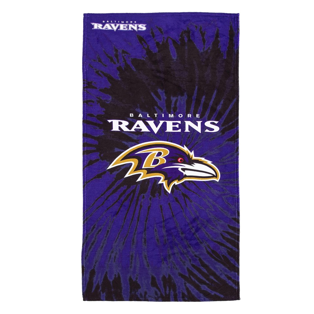 Northwest Nfl Baltimore Ravens Unisex-Adult Beach Towel, 30 X 60, Psychedelic