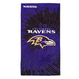 Northwest Nfl Baltimore Ravens Unisex-Adult Beach Towel, 30 X 60, Psychedelic