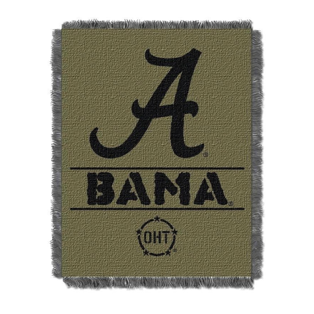 Northwest The Company Ncaa Alabama Crimson Tide Woven Jacquard Throw Blanket, 46