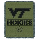 Northwest The Company Ncaa Virginia Tech Hokies Woven Jacquard Throw Blanket, 46