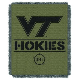 Northwest The Company Ncaa Virginia Tech Hokies Woven Jacquard Throw Blanket, 46