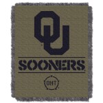 Northwest The Company Ncaa Oklahoma Sooners Woven Jacquard Throw Blanket, 46