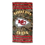 Northwest Nfl Kansas City Chiefs Unisex-Adult Beach Towel, 30 X 60, Realtree Stripes