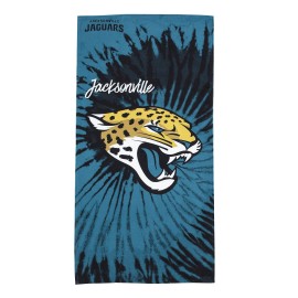 Northwest Nfl Jacksonville Jaguars Unisex-Adult Beach Towel, 30 X 60, Psychedelic