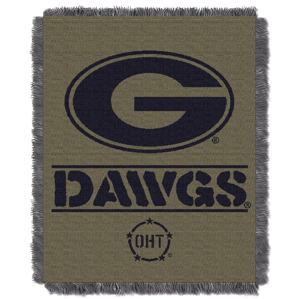 Northwest The Company Ncaa Georgia Bulldogs Woven Jacquard Throw Blanket, 46