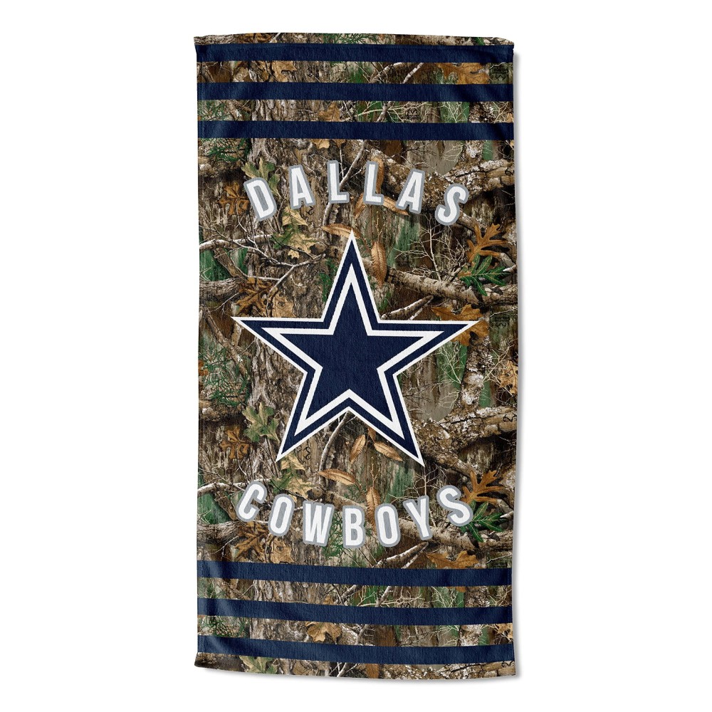 Northwest Nfl Dallas Cowboys Unisex-Adult Beach Towel, 30 X 60, Realtree Stripes