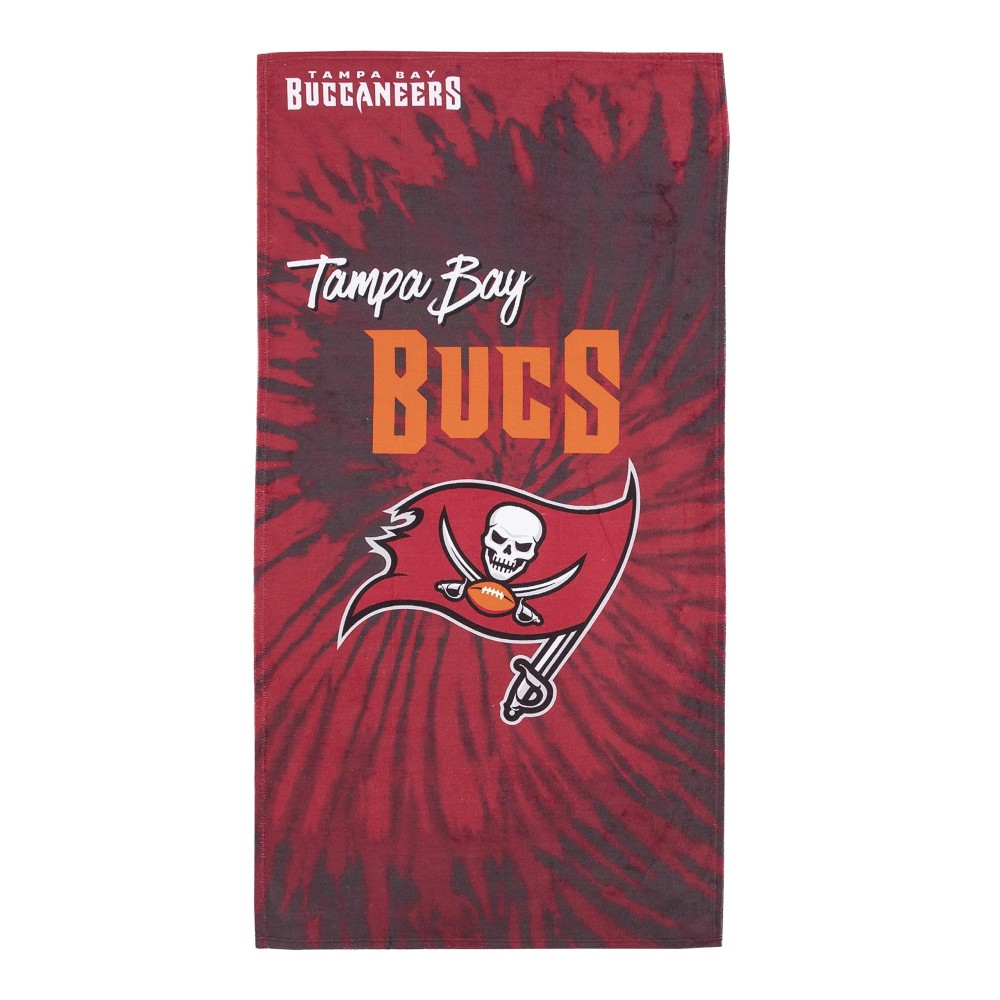 Northwest Nfl Tampa Bay Buccaneers Unisex-Adult Beach Towel, 30 X 60, Psychedelic