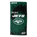 Northwest Nfl New York Jets Unisex-Adult Beach Towel, 30 X 60, Psychedelic