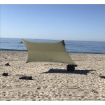 Neso Tents Grande Beach Tent, 7Ft Tall, 9 X 9Ft, Reinforced Corners And Cooler Pocket (Army Green)