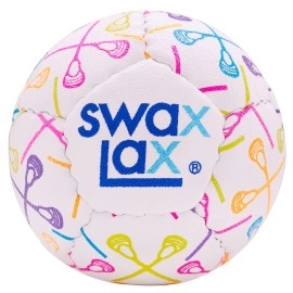 Swax Lax Lacrosse Training Ball - Indoor Outdoor Practice Less Bounce & Rebounds (Neon Lax Sticks)