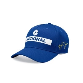 Ayrton Senna - Official Formula 1 Merchandise - Nacional Cap - Unisex - Blue - Size: One Size