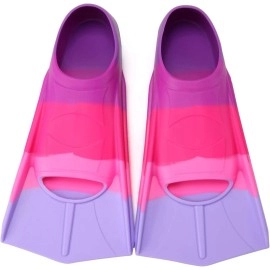 Foyinbet Kids Swim Fins,Short Youth Fins Swimming Flippers For Lap Swimming And Training For Child,Girls,Boys G-Lavender Xxxs