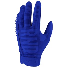 Nxtrnd G1 Pro Football Gloves, Mens & Youth Boys Sticky Receiver Gloves (Blue, Medium)