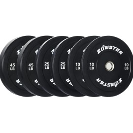 10Lb 25Lb 45Lb Bumper Plate Olympic Weight Plate Bumper Weight Plate With Steel Insert (160Lb Weight Set)