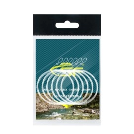 Sf 6Pcs Pre Tied Loop Fly Tapered Leader Nylon Fly Fishing Trout Leader Line 7.5Ft-7X