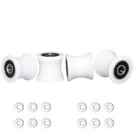 FRECCU Total Trainer Rollers/Wheels of 4 for Models DLX, DLX II, DLX III, Adv DLX, Pilates, Pilates Pro 2500, 3000, 4000,570, 2000 (White)