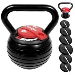 Yes4All Cast Iron Adjustable Kettlebell Weights/Kettlebell Sets- Kettlebells Adjustable Weight 10Lb - 40Lb Kettlebell