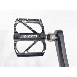 ZiZZO Quick Release Bike Pedals with Free Under Saddle Pedals Holding Bracket