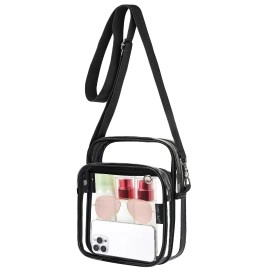 Hwkjmy Clear Bag Stadium Approved - Clear Purse With Front Pocket Clear Crossbody Bag For Concerts Festivals Sports Events