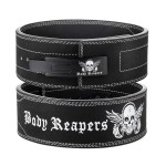 Body Reapers Weight Lifting Belt For Men Women, Heavy Duty Lever Belt Weightlifting Belt Made Of Calfskin Leather 10Mm Thick, 4 Inch Wide - Powerlifting Belt For Back Support, Gym Fitness Training