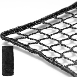 Golf Netting Material 10X15 - Golf Hitting Net For Backyard - Sport Netting Barrier - High Impact Nets For Sports (Black, 20Mm Mesh) (10X15)
