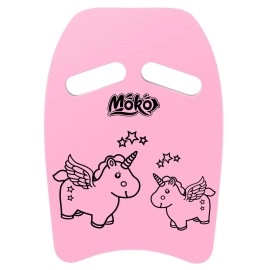 Moko Swim Kickboard, Cartoon Pony Swimming Training Kick Board Pool Exercise Equipment Promote Natural Swimming Position Water Fun Tool For Kids, Pink