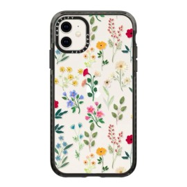Casetify Impact Case For Iphone 11 - Spring Botanicals 2 - Clear Black