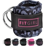 Fitgirl - Ankle Strap For Cable Machines And Resistance Bands, Work Out Cuff Attachment For Home & Gym, Booty Workouts - Kickbacks, Leg Extensions, Hip Abductors, For Women Only (Animal, Single)