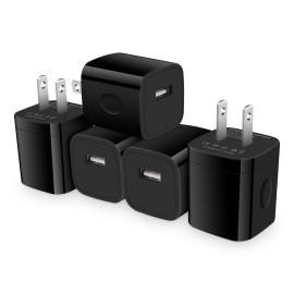 Usb Wall Charger, Charger Block, 5-Pack Charging Block 1A5V One-Port Charger Cube Charging Box Adapter Plug Outlet For Iphone 14 13 12 11 Pro Max Se Xr Xs X 8 7 6, Ipad, Samsung Galaxy, Google Pixel