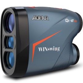 Aofar Gx-6F Pro Golf Rangefinder With Slope And Angle, Flag Lock With Pulse Vibration And Continuous Scan, 600 Yards Rangefinder For Distance Measuring, High-Precision Accurate Gift For Golfers