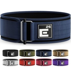 Self-Locking Weight Lifting Belt - Premium Weightlifting Belt For Serious Functional Fitness, Weight Lifting, And Olympic Lifting Athletes - Lifting Support For Men And Women - Deadlift Training Belt (Large, Midnight Blue)