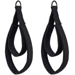 Tobwolf 2Pcs Pilates Double Loop Straps For Reformer, Feet Fitness Equipment Straps, Double Padded D-Ring Loops, Yoga Double Loop Straps Handle Straps, Pilates Reformer Accessories For Home And Gym