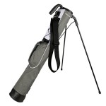 Orlimar Pitch 'N Putt Golf Lightweight Stand Carry Golf Club Bag For Men And Women, Plaid Poly Smoke Gray