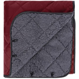 Redcamp Large Warm Blanket With Sherpa Lining, Cold Weather Outdoor Blanket Windproof For Camping Stadium, Machine Washable 79