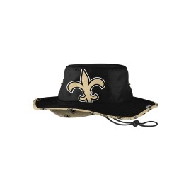 Foco New Orleans Saints Nfl Cropped Big Logo Hybrid Boonie Hat