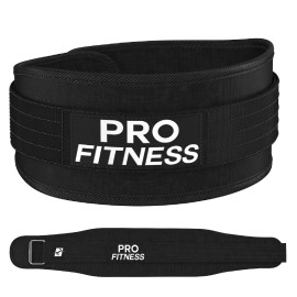 Profitness Weight Lifting Belt For Women (4 Wide) - Comfortable Weightlifting Workout Belt - Lower Back Lumbar Support For Squats, Deadlifts, Cross Training, Gym Workouts (X-Large, Blackwhite)