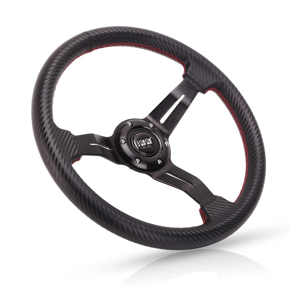 10L0L Golf Cart Steering Wheel, Generic Of Most Golf Cart Ezgo Club Car Yamaha (Style4 Gray)