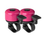 Binudum Bike Bell 2 Pack With Loud Melodious Sound Classic Mini Bicycle Bell For Kids Adults Bike Horn For Road, Mountain Bike For Scooter, Mtb, Bmx (Pink 2 Pcs)