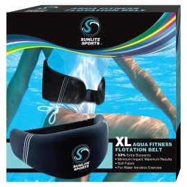 Sunlite Sports Aquafitness Deluxe Flotation Swimming Belt - Water Aerobics Equipment For Pool, Low-Impact Workout