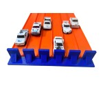 Super 6 Lane Raceway Stopper (Orange)