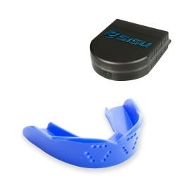 Sisu Sports Mouth Guard 3D 2.0Mm Easy-To-Fit, Custom Fit Mouth Guard With Case For Football, Hockey, Lacrosse, Basketball For Youth/Adults, Royal Blue