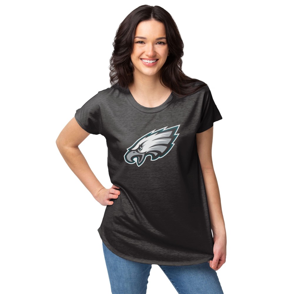 Foco Philadelphia Eagles Nfl Womens Big Logo Tunic Top - Xxl