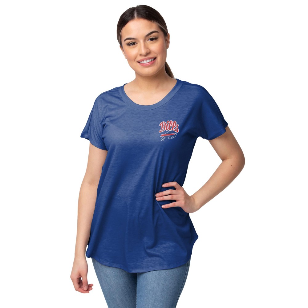 Foco Womens Nfl Team Logo Ladies Fashion Tunic Top Shirt, Script Wordmark, Small Us