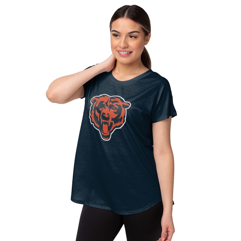 Chicago Bears Nfl Womens Big Logo Tunic Top - Xxl